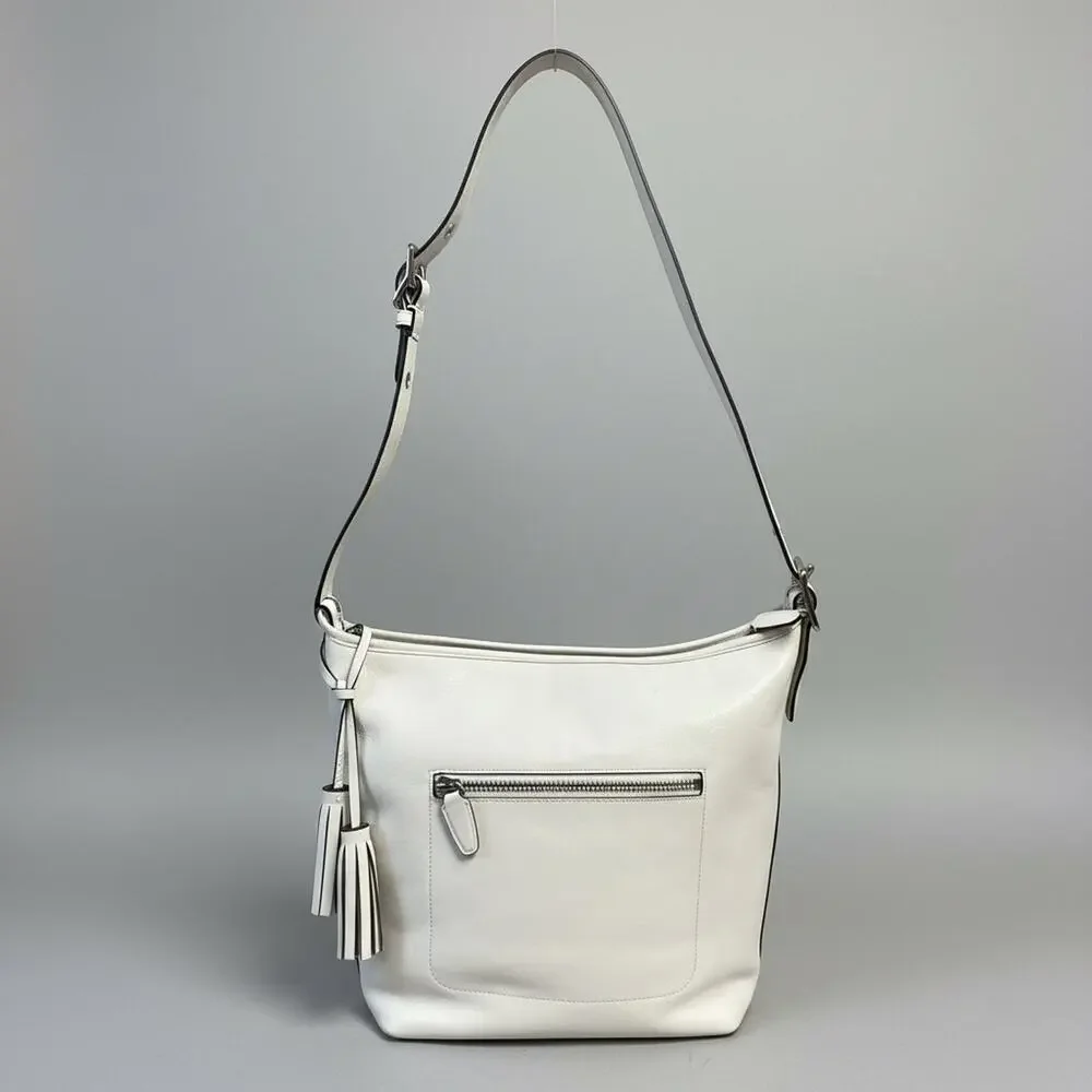 Coach bone leather bucket bag